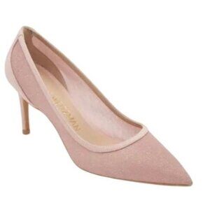 Stuart Weitzman Pink Pointed Toe Suede Pumps